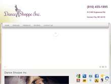 Tablet Screenshot of danceshoppeinc.net
